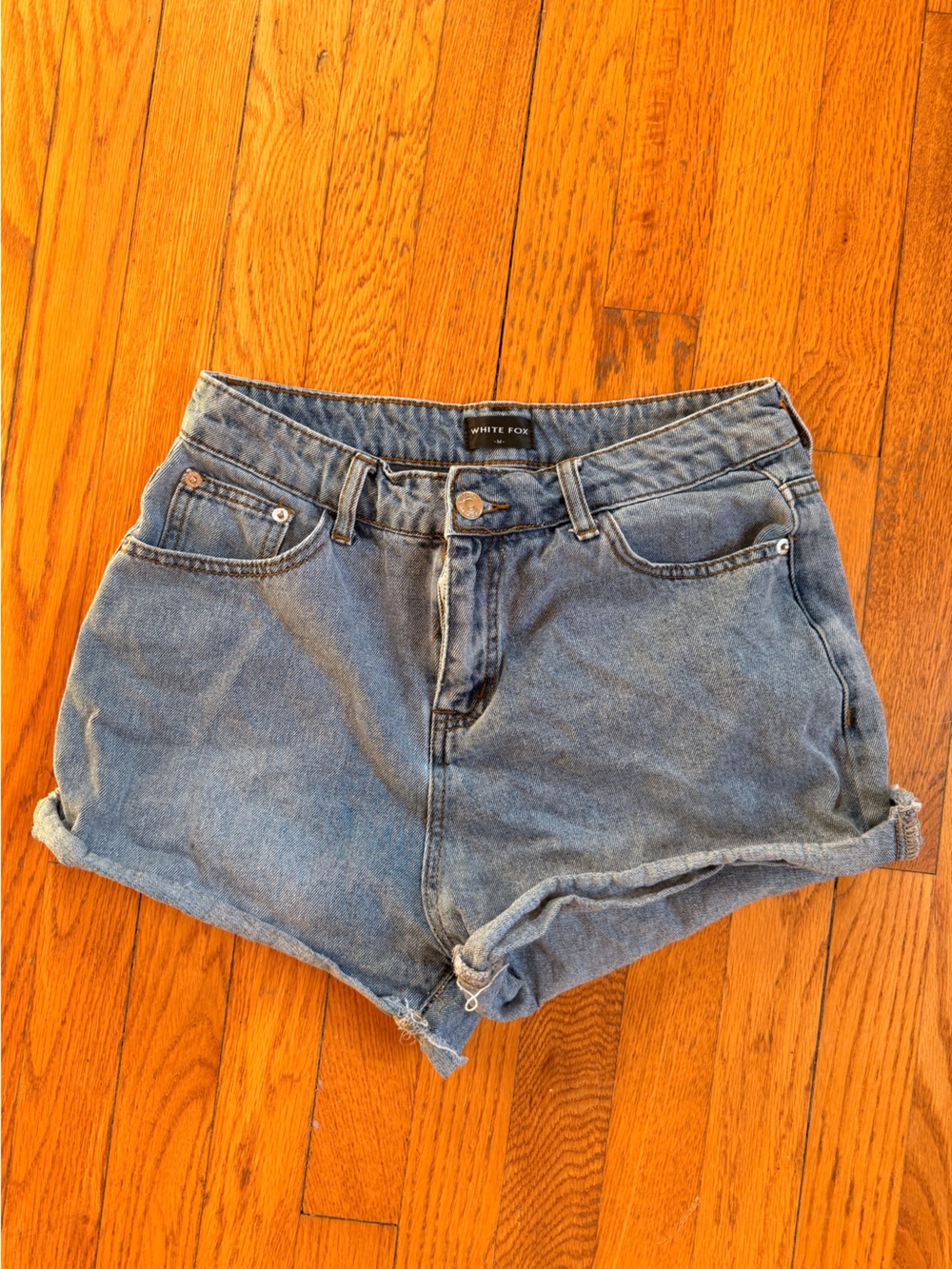 White Fox Denim Shorts